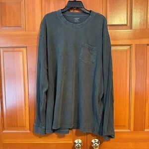 J Peterman men’s long sleeve T-shirt.  Black size 2XL.